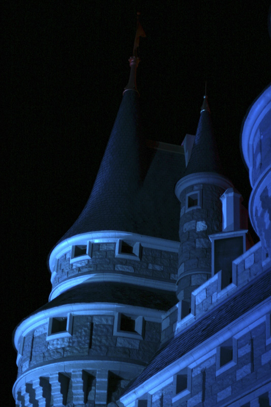 Cinderella's Castle at night