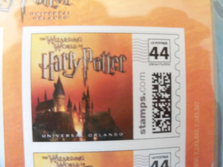 Close up of castle stamp