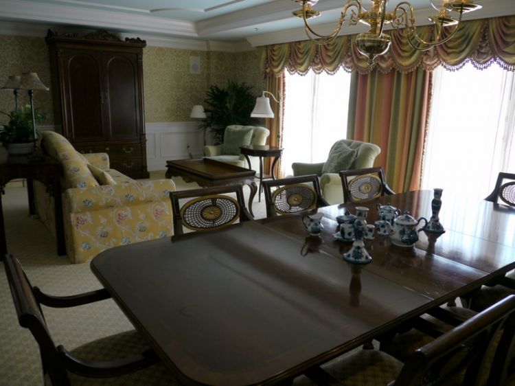 Close up of dining table