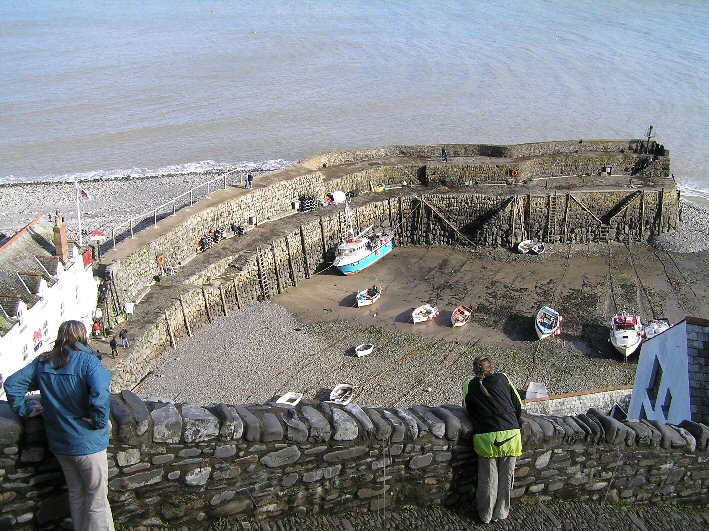 Clovelly Harbour, Devon, UK