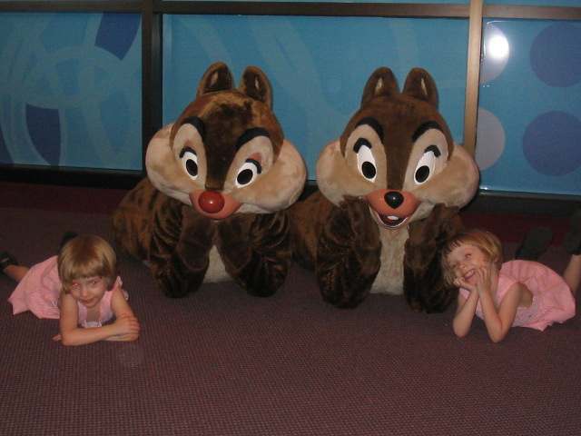 Clowning around with chip and dale