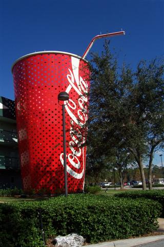 Coca-Cola stairs.