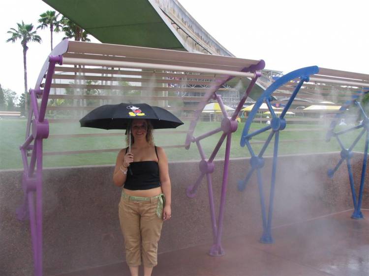 Cooling off in Epcot