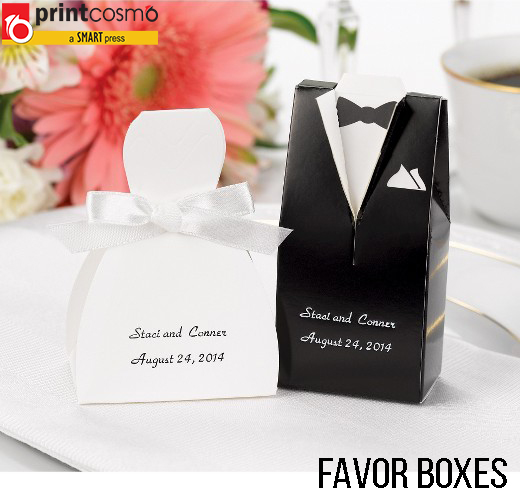 Custom Printed Colorful Favor Boxes Online Printing Press