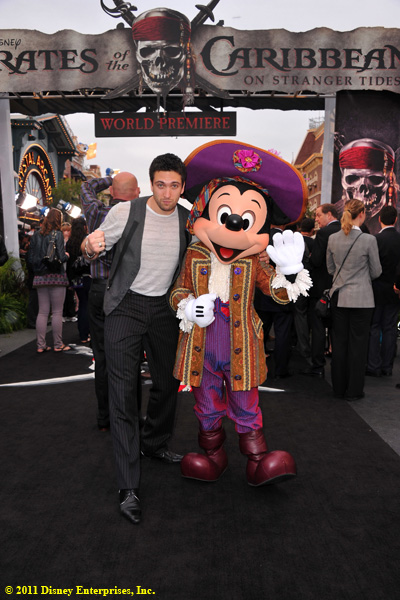 Dancer Dmitry Chaplin and Mickey Mouse