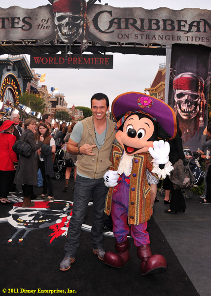 Dancer Tony Dovolani and Mickey Mouse