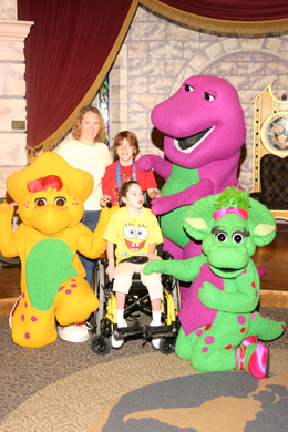 Darcey, Ty, Tiffani with Barney and gang