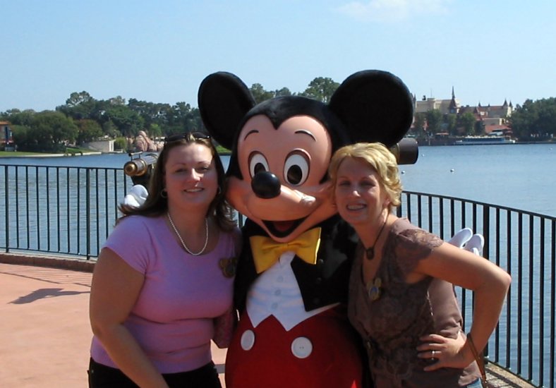 Daughter, Family Friend & The Mouse - Epcot