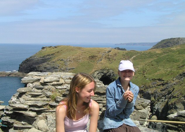 DDs at Tintagel Castle, Cornwall, UK