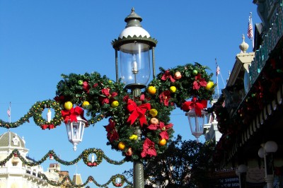 Decorated Main Street Lamp Post