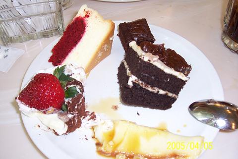 Desserts at Crystal Palace