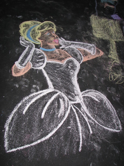DHs Cinderella chalk surprise!