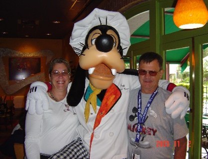 Dinner with Goofy