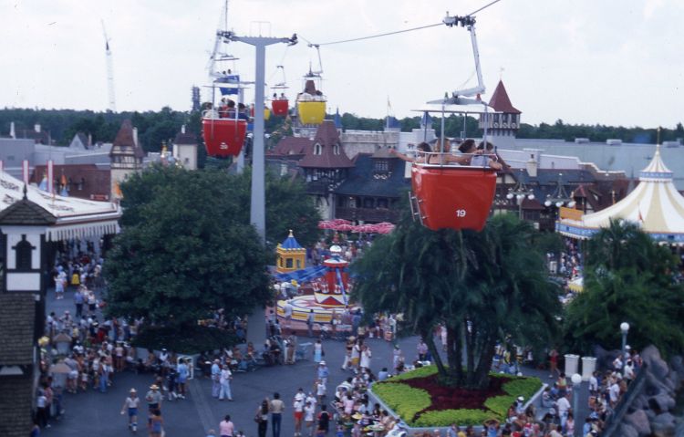 Disney Skyway over Fantasyland