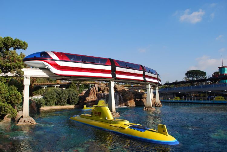 Disneyland Monorail Mark VII Red
