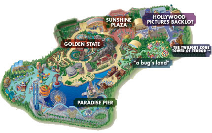Disney's California Adventure Park Map