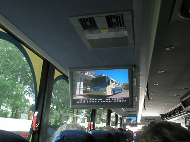 DME bus movie screens
