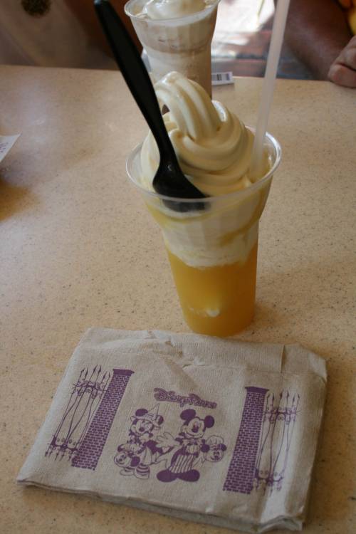 dole whip with napkin