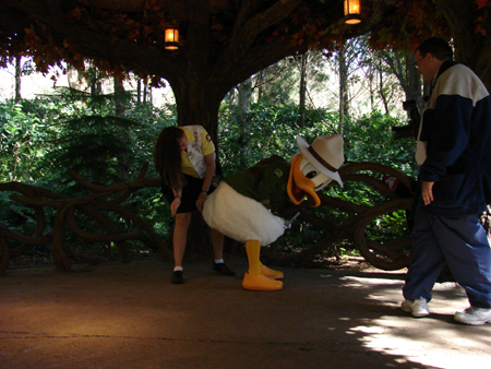 Donald getting his butt wiped