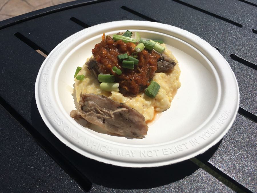 Duck Confit Served With Creamy Polenta And Fire-roasted Salsa