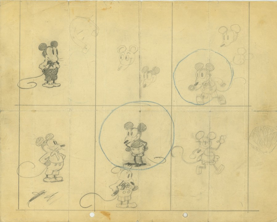 Earliest Known Drawings of Mickey Mouse