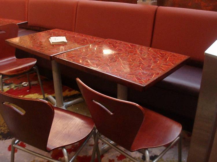Eating area at the Land