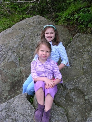 Elizabeth and Catherine pose