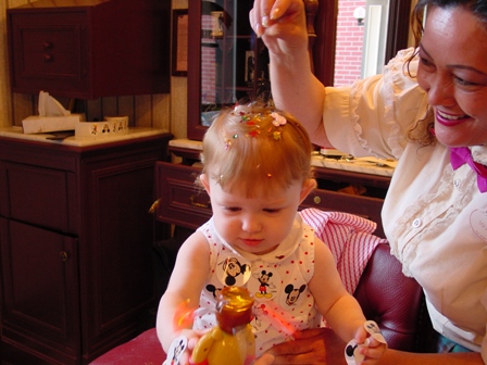 Emily's first haircut