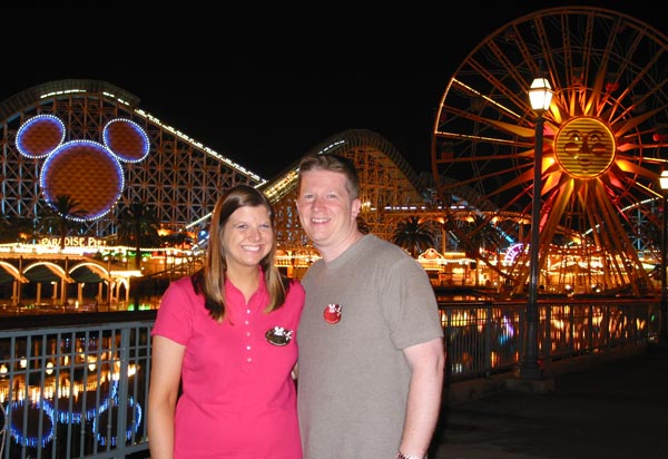 Enjoying the Lights of Paradise Pier