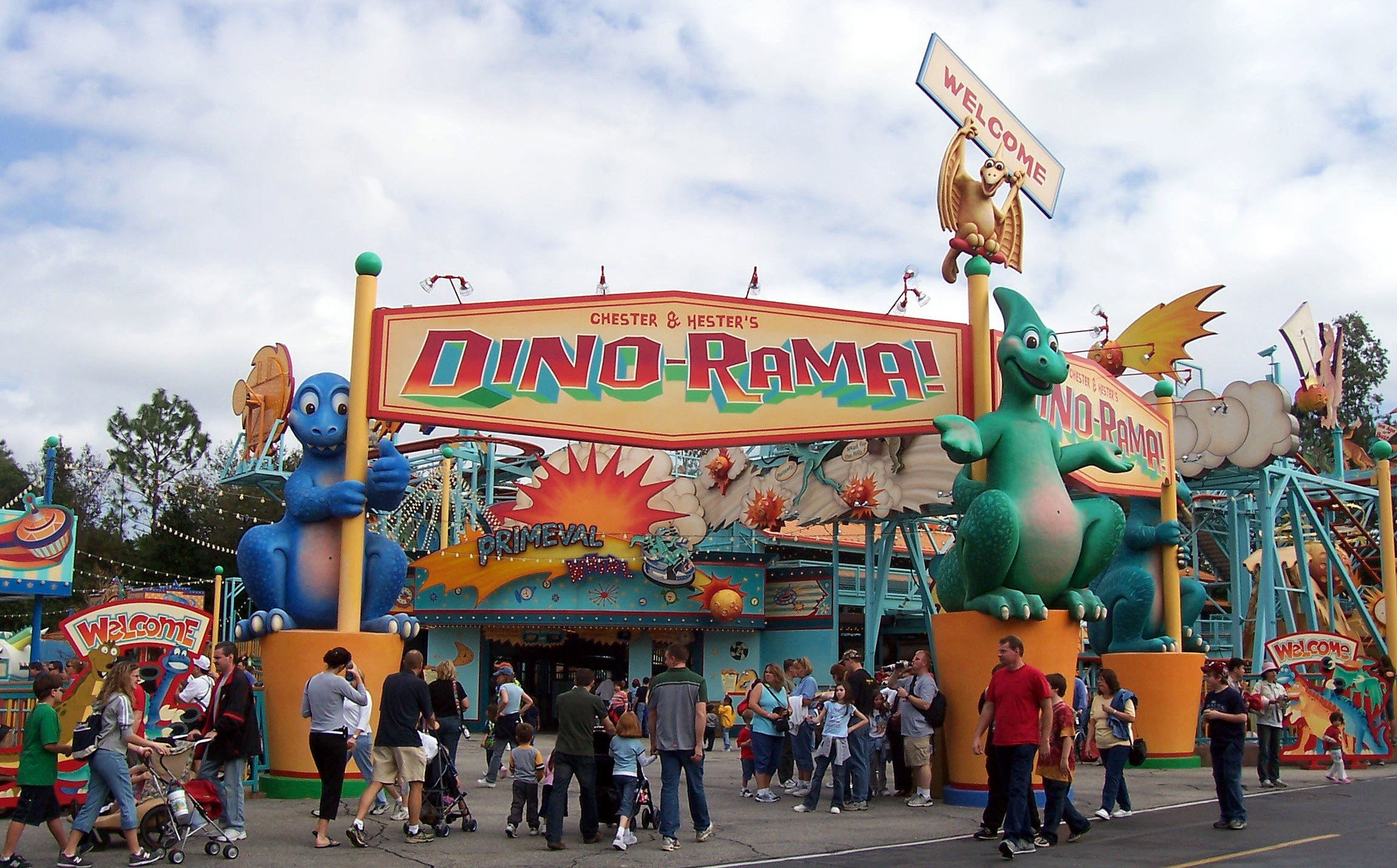 Entrance to Dino-rama.