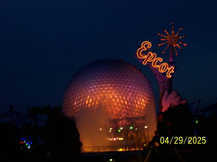 Epcot at night