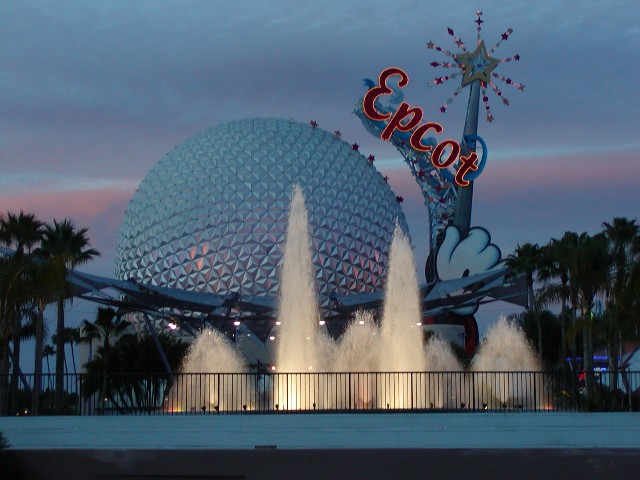 Epcot at Sunset