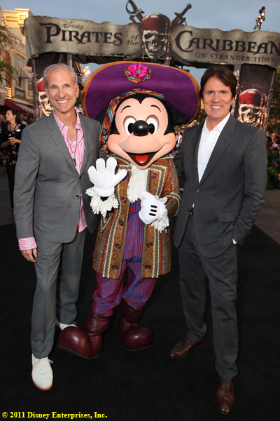 Exec. Producer John DeLuca, Mickey Mouse and Director Rob Marshall