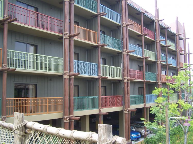 Exterior of hotel.