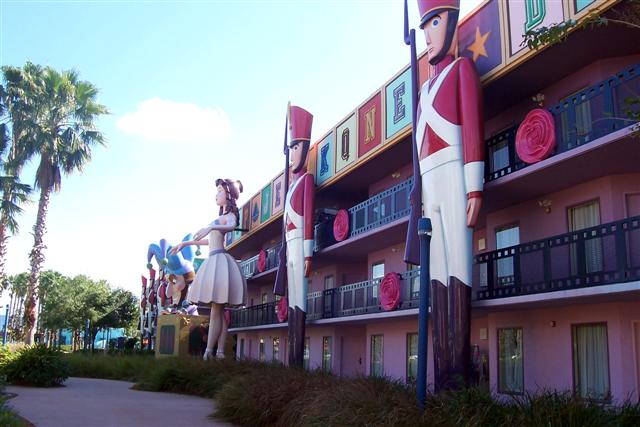 Fantasia building detail.