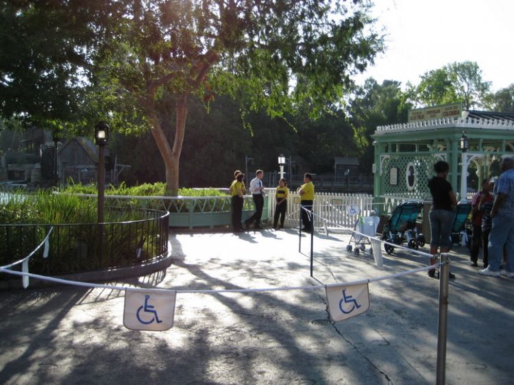 Fantasmic area before the show