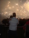 Father/Son Moment at Illuminations