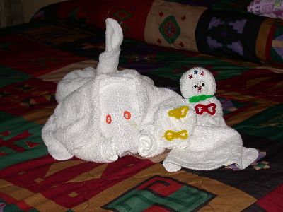 Feb. '05--Towel Animals