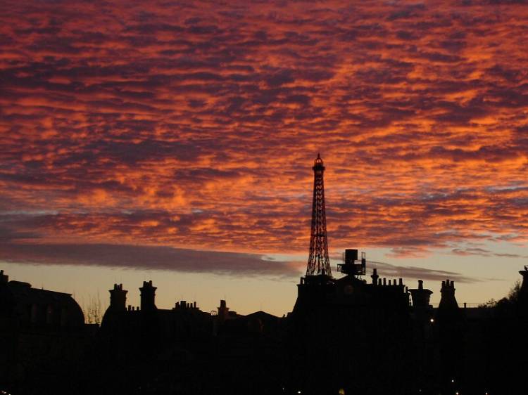 Fire in the Paris Sky