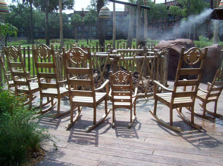 Fire pit at Kidani Village.