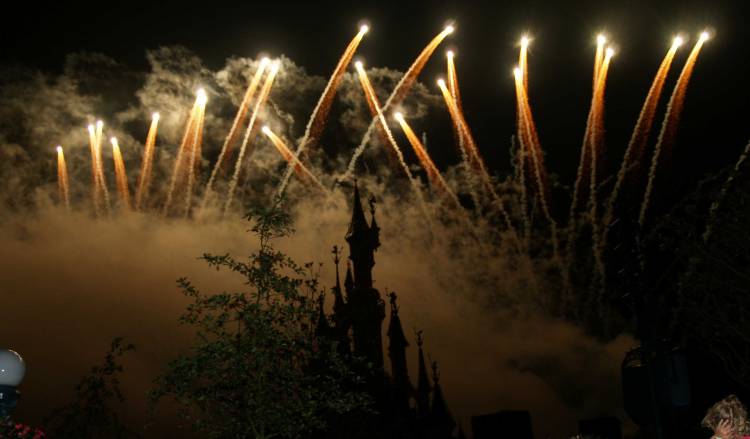 Fireworks over Eurodisney