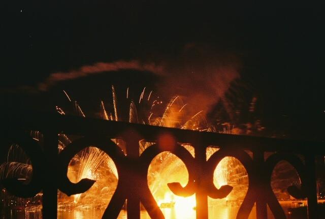 Fireworks thru iron