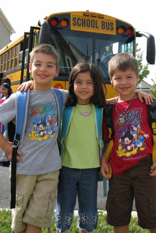 First Day of School - School Bus