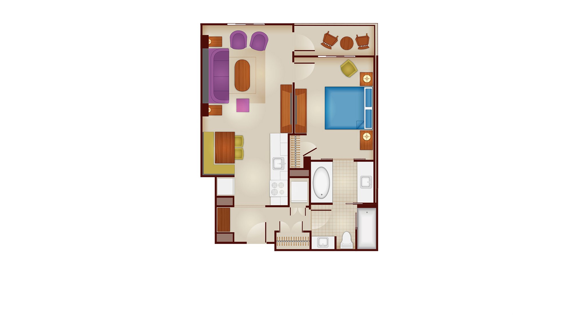 Floorplans For 1 Bedroom Villa At Disney S Riviera Resort