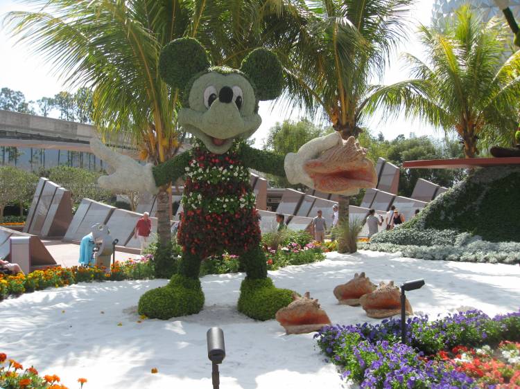 Flower and Garden Entrance display