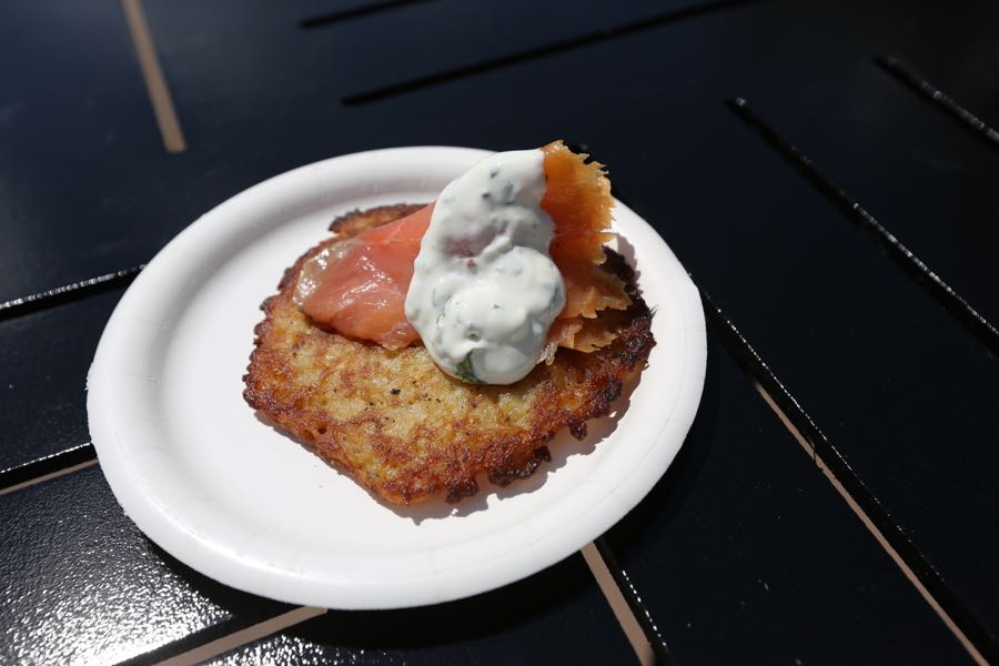 Fresh Potato Pancake With Smoked Scottish Salmon