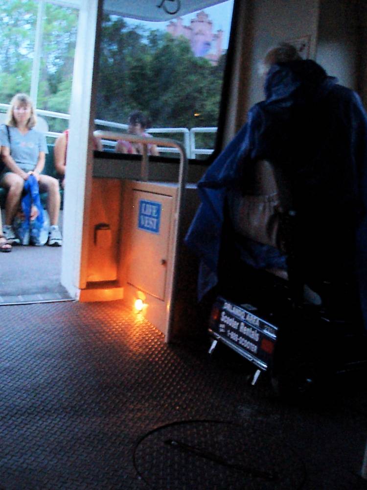 Friendship boat wheelchair area