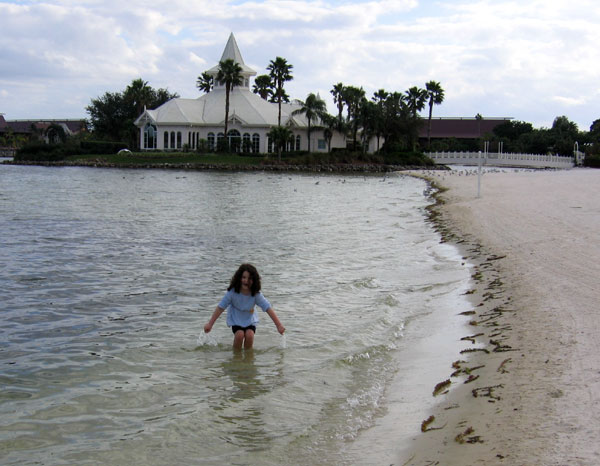 GF beach - wedding pavillion in background