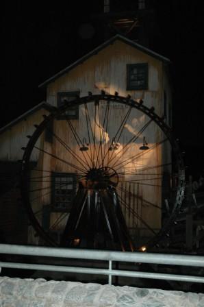 Ghosts behind the water wheel