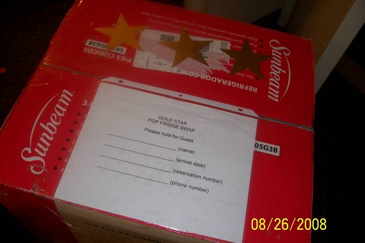 Gold Star Fridge Box Label